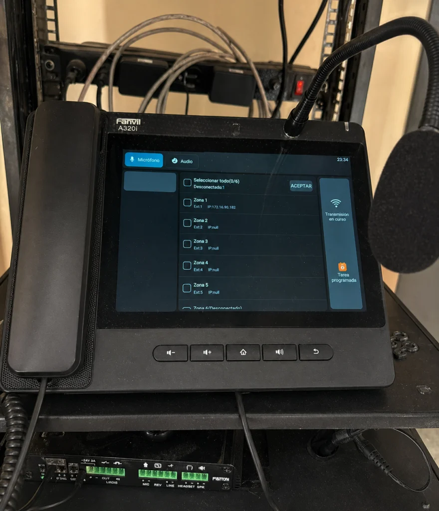 Sistema de perifoneo IP